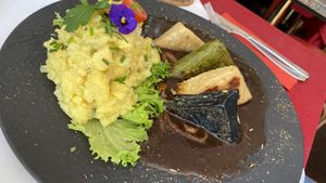 maultaschen (swabian ravioli) at V-Bandits in Ludwigsburg