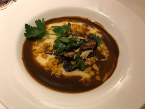 cremige Polenta mit Pilzen at V-Bandits in Ludwigsburg