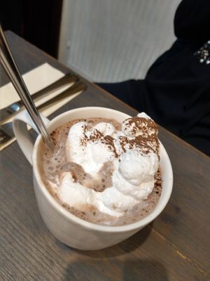Hot chocolate at V-Bandits in Ludwigsburg