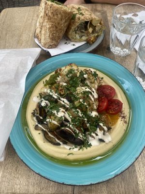 Vegan Sabich   at Café Mugrabi in Berlin