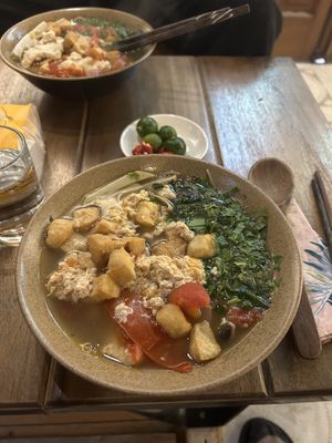 Todays vegan noodle soup   at Voie 80 in Hanoi