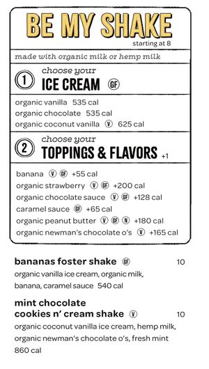 Ice Cream Menu #Veganuary at Bareburger -  W 57th in New York City