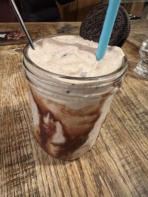 Vegan mint chocolate cookies n' cream shake   #Veganuary at Bareburger -  W 57th in New York City