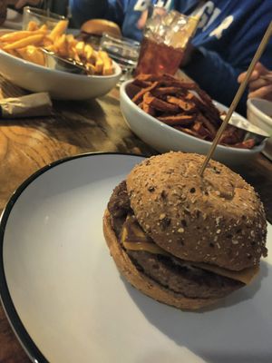 Impossible standards burger at Bareburger -  W 57th in New York City
