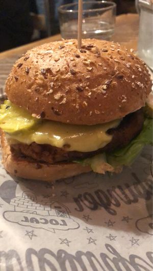 The beyond burger  at Bareburger -  W 57th in New York City