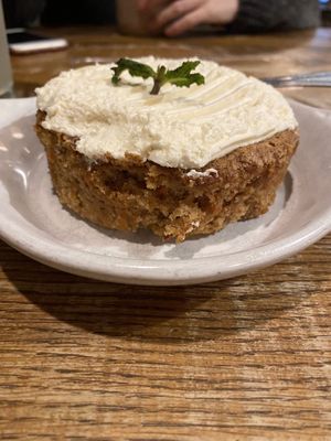 Vegan carrot cake  at Bareburger -  W 57th in New York City