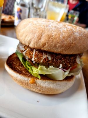 Garden Burger at The Boot and Shoe in Lancaster