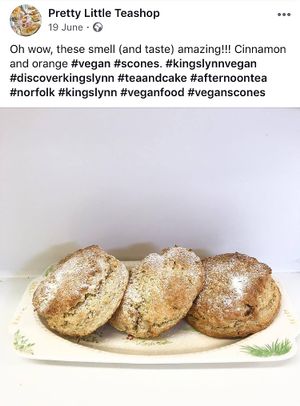 Cinnamon & Orange Scones at Pretty Little Bistro in Kings Lynn