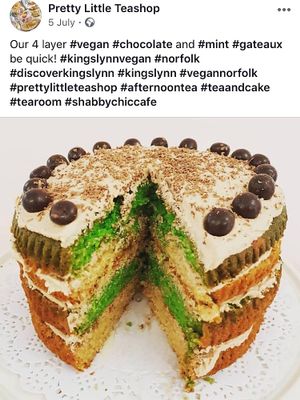 Chocolate & Mint Gateaux at Pretty Little Bistro in Kings Lynn