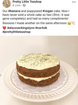 Banana & Poppyseed Cake at Pretty Little Bistro in Kings Lynn