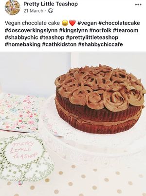 Chocolate Cake at Pretty Little Bistro in Kings Lynn