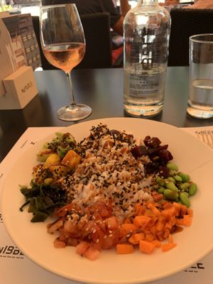 Tofu poke bowl  at Nibble in Girona