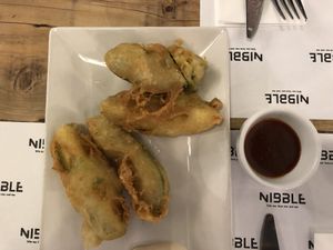 Avocado fries at Nibble in Girona
