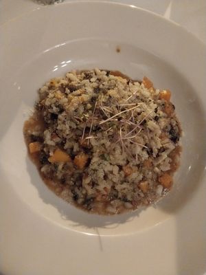 Butternut Squash Risotto (veganized) at Maldaner's in Springfield