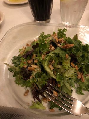 Amazing Mesclun Salad with Toasted Walnuts at Maldaner's in Springfield