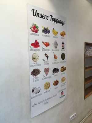 Toppings at  Fresh & Berry in Vienna