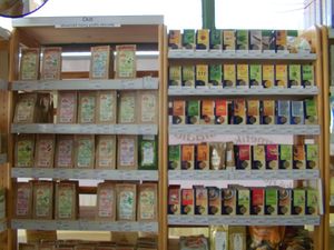 Assortmen - teas and spices at Vitaland in Lamac