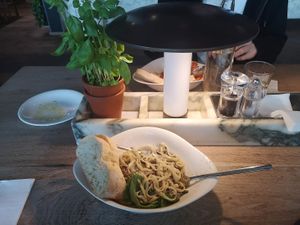 Spices and leaves in the table at Vapiano - Emporia in Malmo