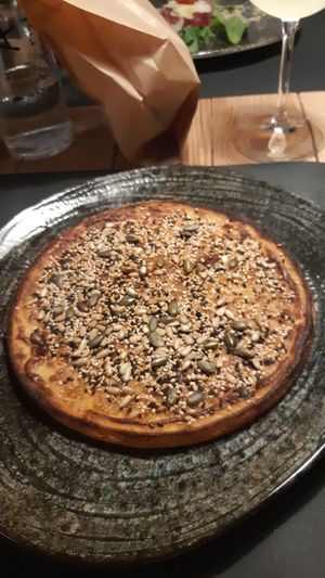 Chickpea porridge at A-mare in Viareggio