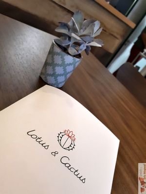 Menu at Lotus & Cactus in Paris