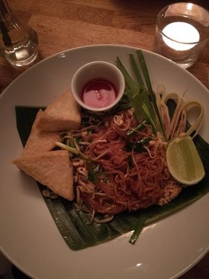Pad Thai with tofu at Ihsiri in Lund