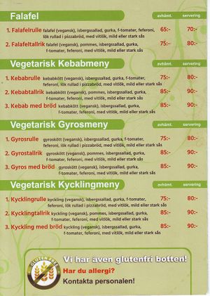 Vegan menu 3/3 at Pizzeria Kronborg in Malmo