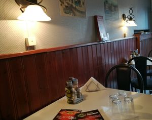 Table at Pizzeria Kronborg in Malmo