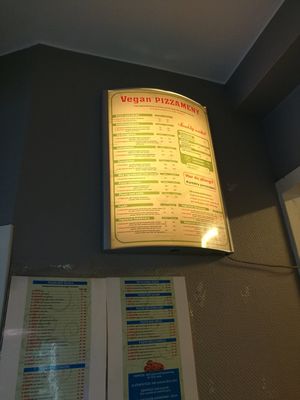 Vegan Menu at Pizzeria Kronborg in Malmo