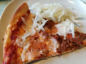 Bolognesa with sallad at Pizzeria Kronborg in Malmo