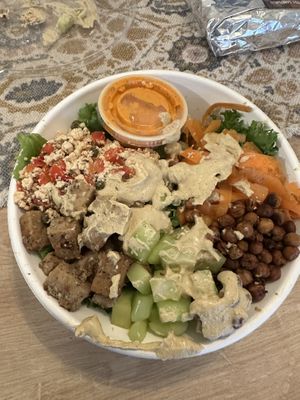 Mediterranean salad  at Bare Blends in Albany