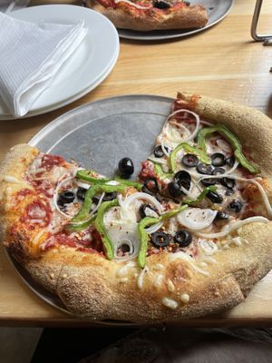 Small with vegan cheese  at Mellow Mushroom in Williamsburg