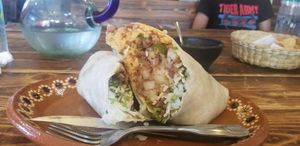 Huge burrito! at Luna Mexicana in Joliet