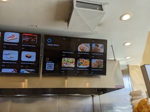 Menu board at Ole Ole Burrito Express in Oakland