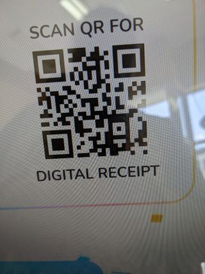 QR code at Ole Ole Burrito Express in Oakland