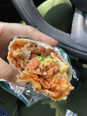 Seitan protein burrito  at Ole Ole Burrito Express in Oakland