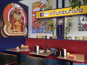 Inside  at Funbuns in Hastings