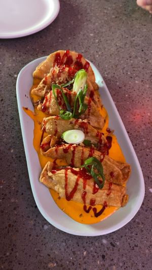 Kumara dumplings   at Funbuns in Hastings