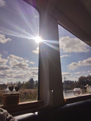 View from our table at The Ark in Northampton