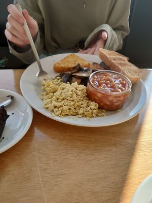Half English vegan breakfast at The Ark in Northampton