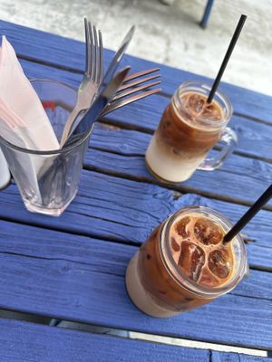 Iced Oat Lattes with Pumkpin Spice  at The Ark in Northampton