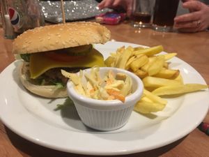 Cheese burger  at The Ark in Northampton