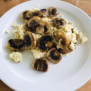 Scrambled tofu and mushrooms on sourdough toast  at The Ark in Northampton