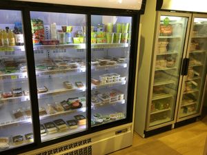 Deli fridges  at Ananda Bio in Girona
