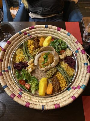 Vegan platter for 2  at Abyssinia in Strasbourg