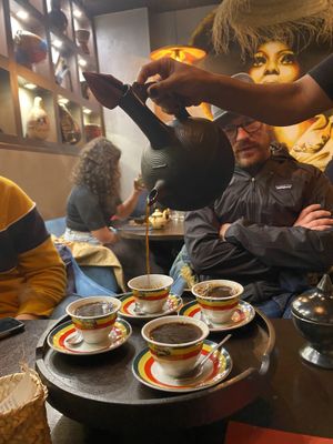 Delicious Ethiopian coffee   at Abyssinia in Strasbourg