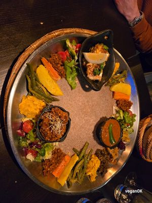 Large veggie plate. at Abyssinia in Strasbourg