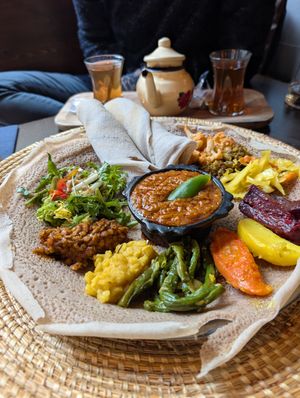 Ye-Tsom Beyaynetu (vegan) at Abyssinia in Strasbourg