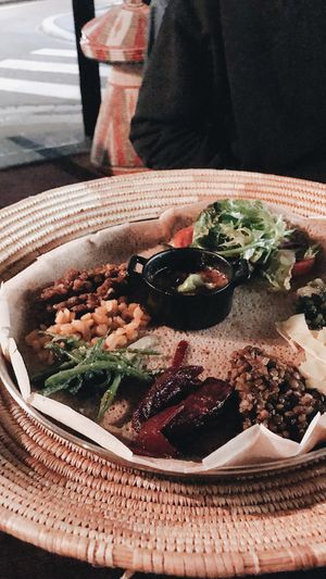 Vegane Platte für 1 Person at Abyssinia in Strasbourg
