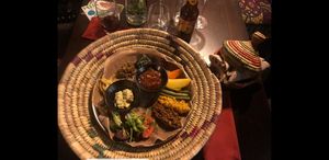 Menu principal, opção vegetariana! at Abyssinia in Strasbourg