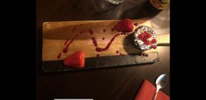 Bolo de chocolate (muito bom) at Abyssinia in Strasbourg